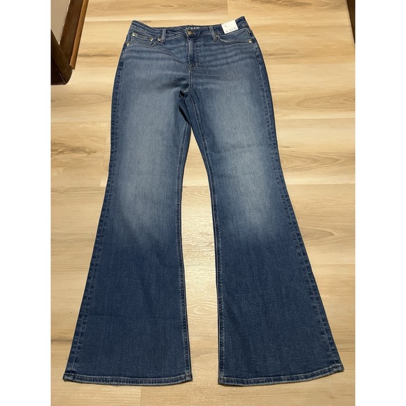 NWT J.Crew Jeans Women's 32 Blue Skinny Flare Stretch - Picture 2 of 10